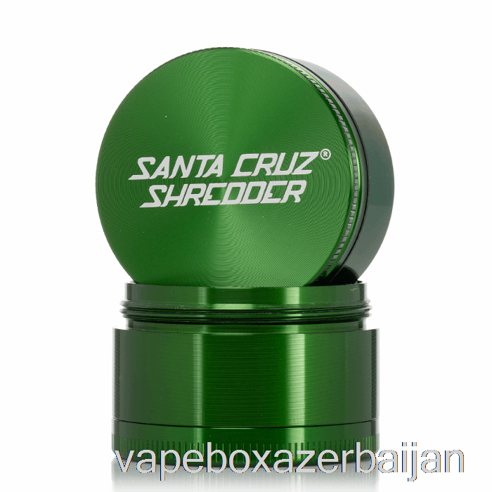 Vape Baku Santa Cruz Shredder 2.2inch Medium 4-Piece Grinder Green (53mm)